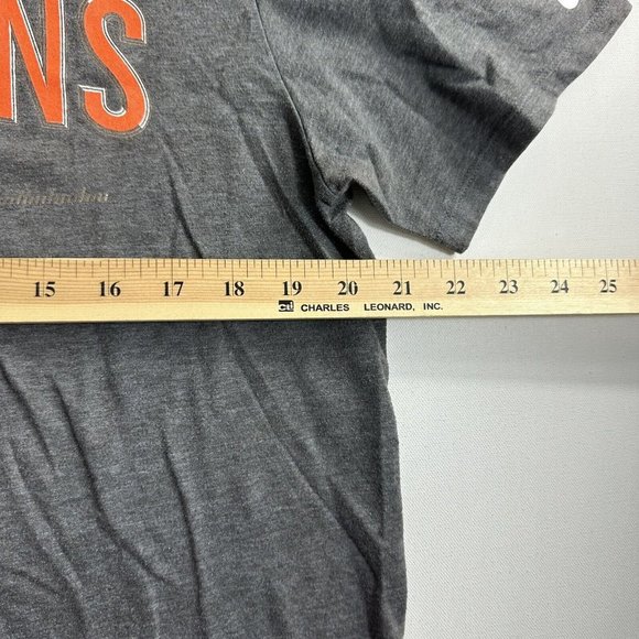 NIKE Athletic Cut Denver Broncos Super Bowl USA T-Shirt Gray Short Sleeve Mens L - Picture 7 of 9